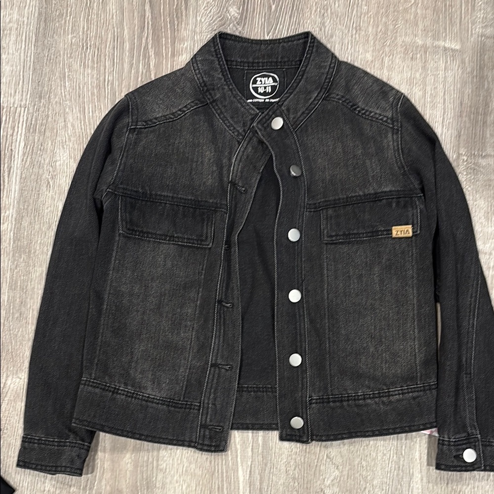 Zyia Girls Black Denim Jacket